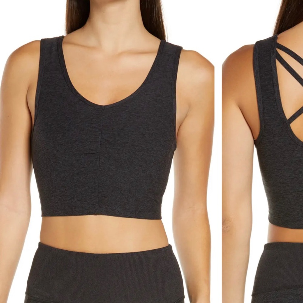 Zella Restore Soft Lounge Longline Bra Tank Crop Top